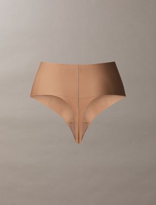 saddle shapewear thong - second skin smoothing for women calvin klein