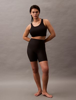 black shapewear shorts - second skin smoothing for women calvin klein