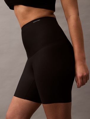 black shapewear shorts - second skin smoothing for women calvin klein