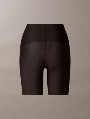 black shapewear shorts - second skin smoothing for women calvin klein