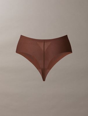 sunstone sculpted shapewear thong - stay put mesh for women calvin klein