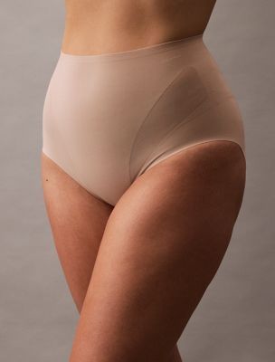 cedar sculpted shapewear briefs - stay put mesh for women calvin klein