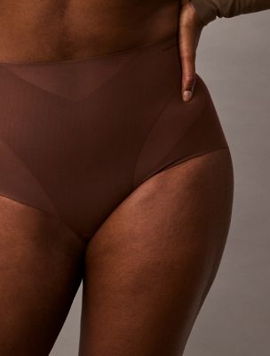 sunstone sculpted shapewear briefs - stay put mesh for women calvin klein