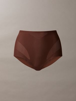 sunstone sculpted shapewear briefs - stay put mesh for women calvin klein