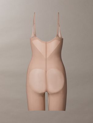 cedar open bust shapewear bodysuit - stay put mesh for women calvin klein