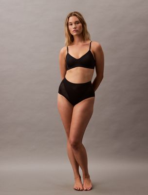 black high waisted shapewear briefs - stay put stretch for women calvin klein