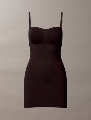 black shapewear slip dress - stay put stretch for women calvin klein