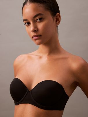 black strapless push up bra - perfectly fit for women calvin klein