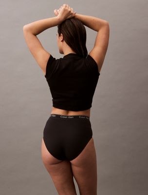 black high waisted briefs - icon shapewear for women calvin klein