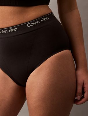 black high waisted briefs - icon shapewear for women calvin klein