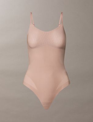 cedar sculpted shapewear bodysuit - stay put mesh for women calvin klein