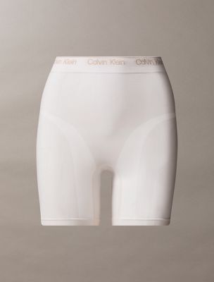 classic white high waisted shorts - icon shapewear for women calvin klein