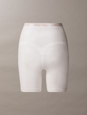 classic white high waisted shorts - icon shapewear for women calvin klein