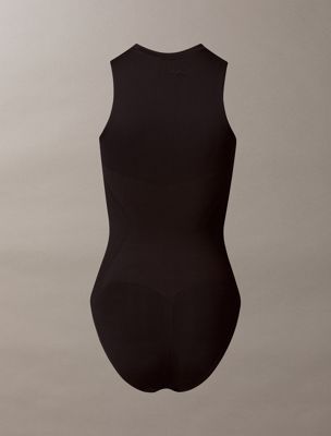 black icon shapewear bodysuit for women calvin klein