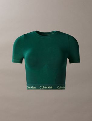 top a manica corta modellante - icon turf da donne calvin klein