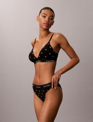 black tanga - icon cotton modal for women calvin klein