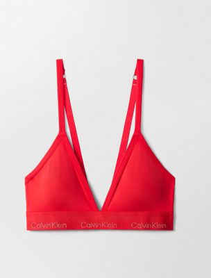 rouge leicht gefütterter bralette - lunar new year für damen - calvin klein