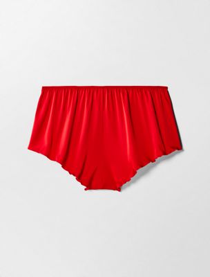 rouge satin tap shorts - lunar new year for  