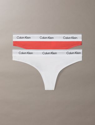 multi zestaw 2 par stringów - icon cotton modal dla kobiety - calvin klein