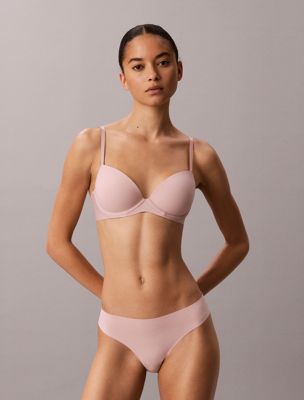 soutien-gorge corbeille à maintien personnalisé - perfectly fit pink pour femmes calvin klein