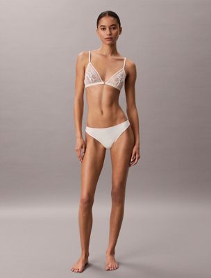 white bikini briefs - eternal stretch lace for women calvin klein