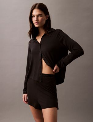 black lounge shorts - ultra soft modal for women calvin klein