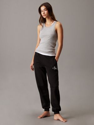 black / white / grey heather 3 pack tank tops - 100% cotton for women calvin klein