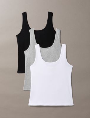 lot de 3 débardeurs - cotton stretch multi pour femmes calvin klein
