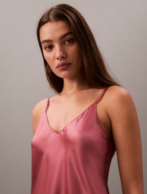 terrazzo satin cami pyjama top for women calvin klein