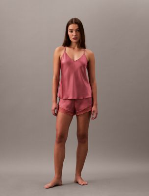 terrazzo satin cami pyjama top for women calvin klein