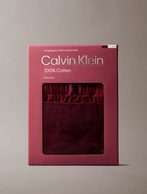 zinfandel w zinfandel jotted madras flannel pyjama set for women calvin klein