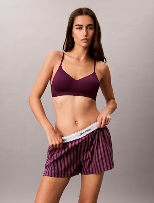 multi pyjama-shorts - cotton poplin für damen - calvin klein