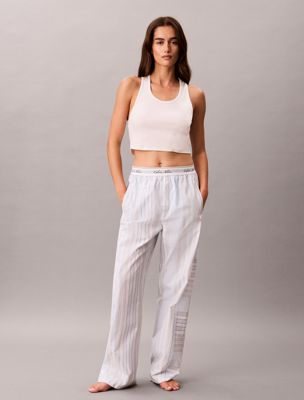 multi pyjama-hose - cotton poplin für damen - calvin klein