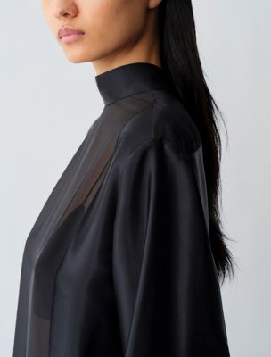 black elia blouse for women calvin klein