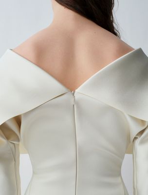 off white kleid jacinthe für damen - calvin klein