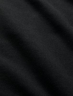 felpa con cappuccio in spugna lux black da uomini calvin klein