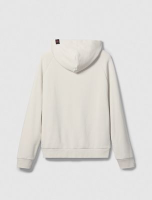 chalk lux terry zip hoodie for men calvin klein