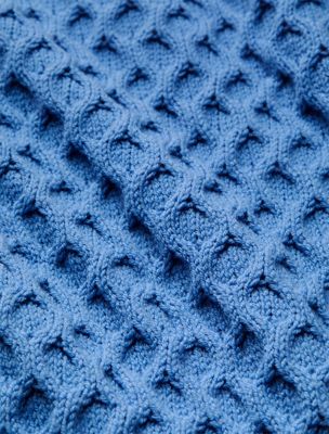 maglione girocollo in lana merino bel air blue da uomini calvin klein