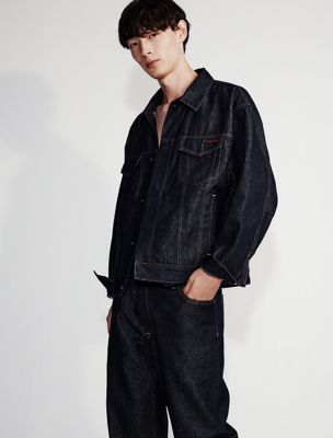 rinse denim trucker for men calvin klein