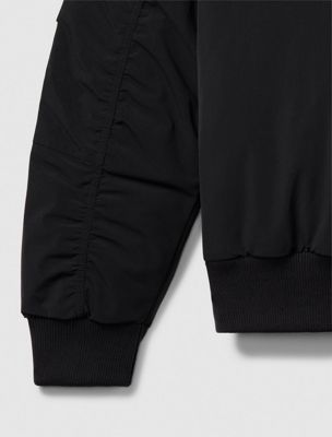 black padded bomber jacket for men calvin klein