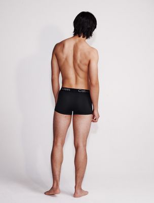 black low rise trunk for men calvin klein