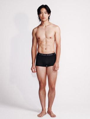 boxer aderenti a vita bassa black da uomini calvin klein