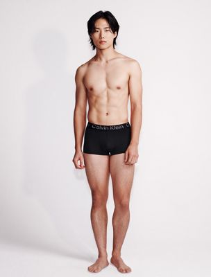 black low rise trunk for men calvin klein