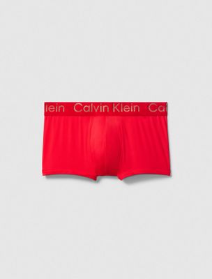 chinese red low rise trunk for men calvin klein