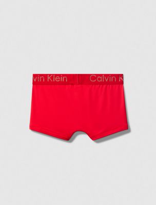 chinese red low rise trunk for men calvin klein