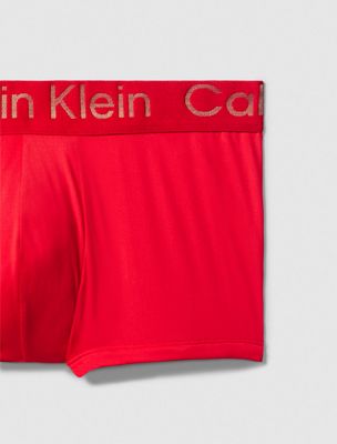 chinese red low rise trunk for men calvin klein