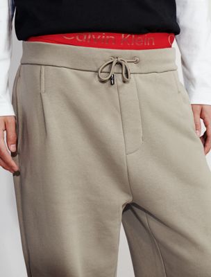 laurel oak lux terry sweatpants for men calvin klein