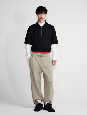 multi lux terry sweatpants for men calvin klein