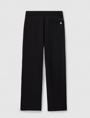 black lux terry sweatpants for men calvin klein