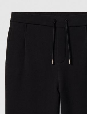 black lux terry sweatpants for men calvin klein